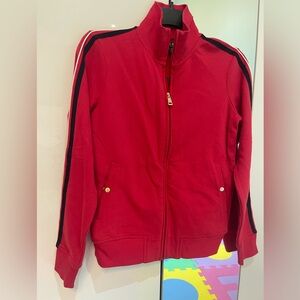 Ralph Lauren Vibrant Red Jacket with Black Accents